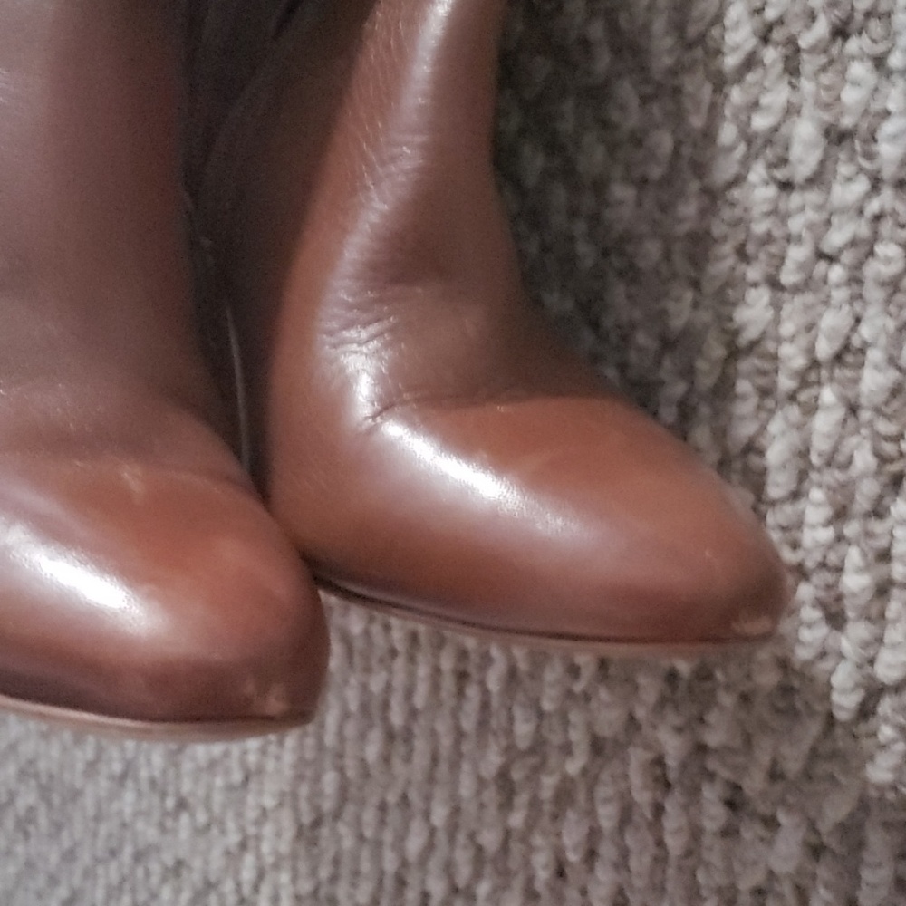 Guess real leather cognac color knee hi boots - Picture 5 of 7